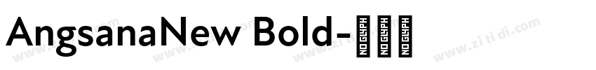 AngsanaNew Bold字体转换
